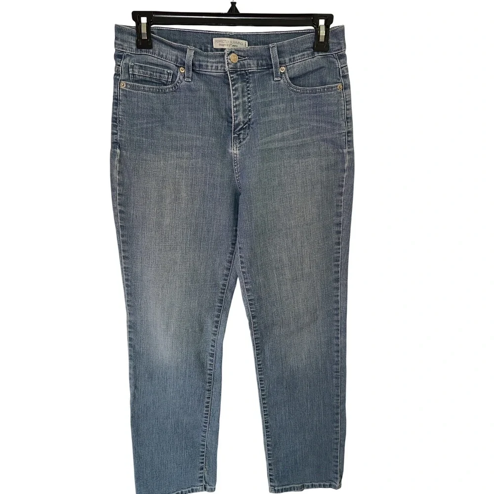 Levi's 512 Perfectly Slimming High‎ Rise Women's Straight Leg Jeans - SZ 14
